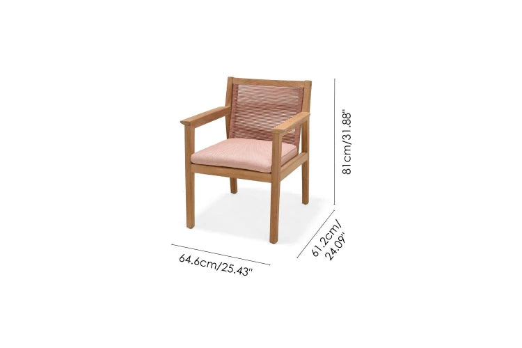 Agate High Armchair - Terracotta