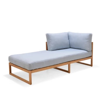Garnet Chaise Sofa Left Chair - Copen Blue