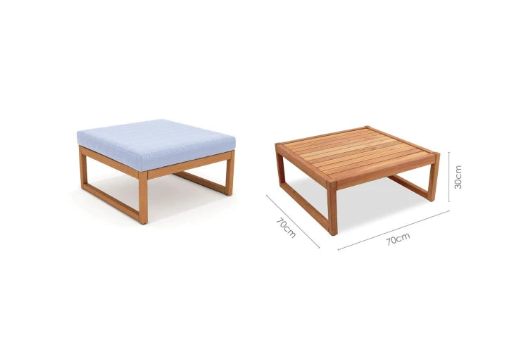 Garnet Coffee Square Table 70x70cm, 30h