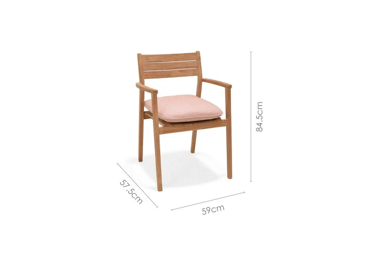 Jade Stacking Armchair - Terracotta