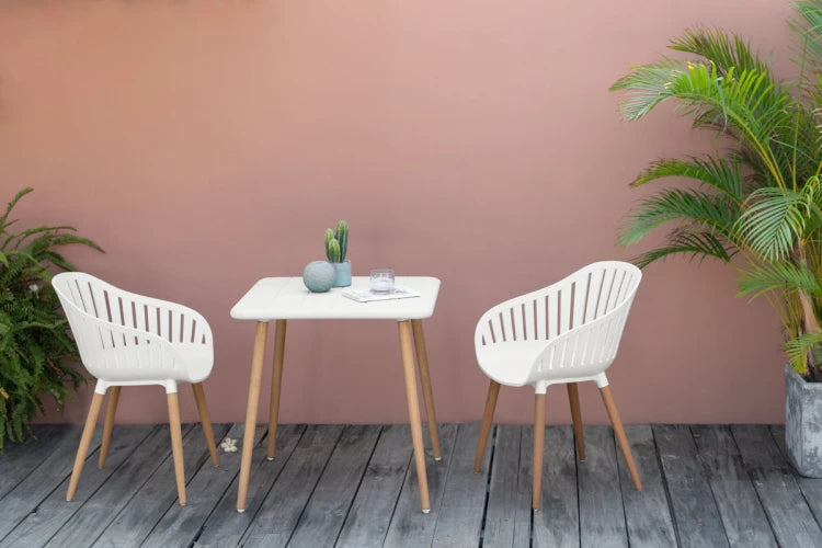 Nassau square table 70x70cm - Social Plastic® white