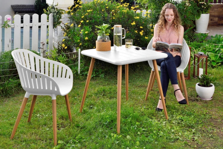 Nassau square table 70x70cm - Social Plastic® white