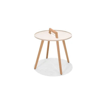 Nassau Round Side Table - Coral Sand Matt