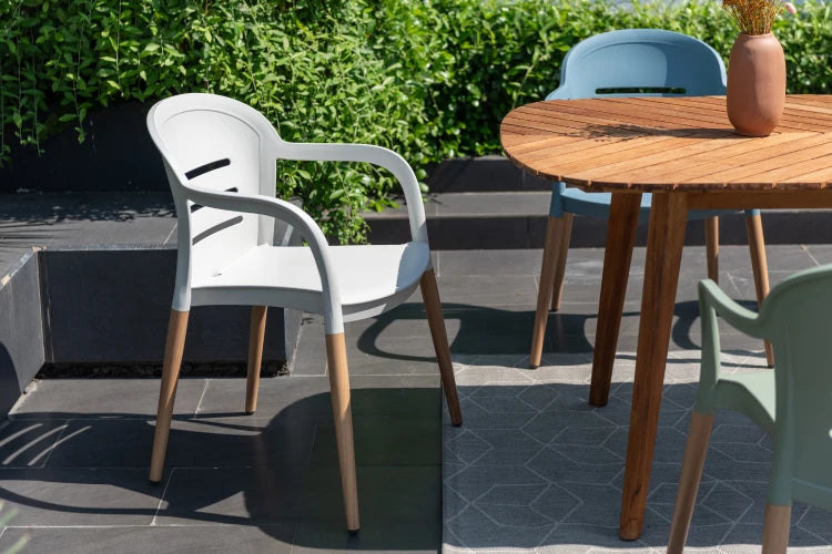 Onyx stacking chair- Social Plastic® Coral Sand