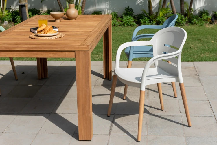 Onyx stacking chair- Social Plastic® Coral Sand