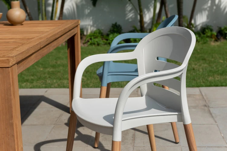 Onyx stacking chair- Social Plastic® Coral Sand