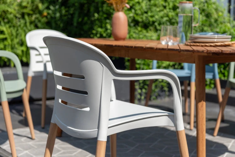 Onyx stacking chair- Social Plastic® Coral Sand