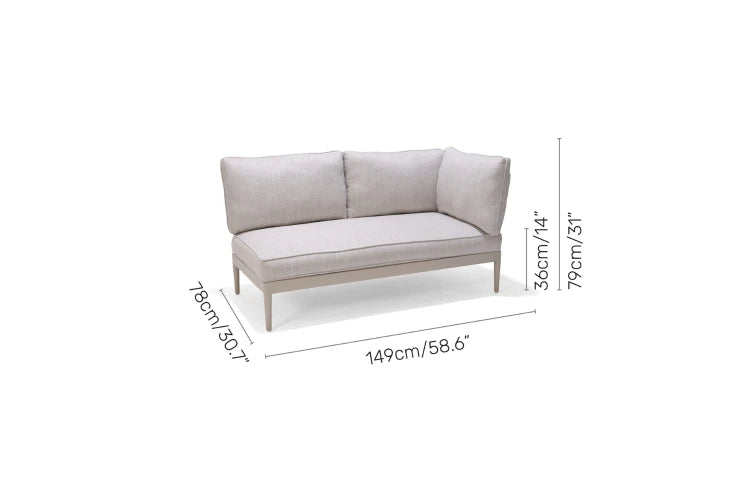 Topaz Light Left-Right 2-seater Sofa