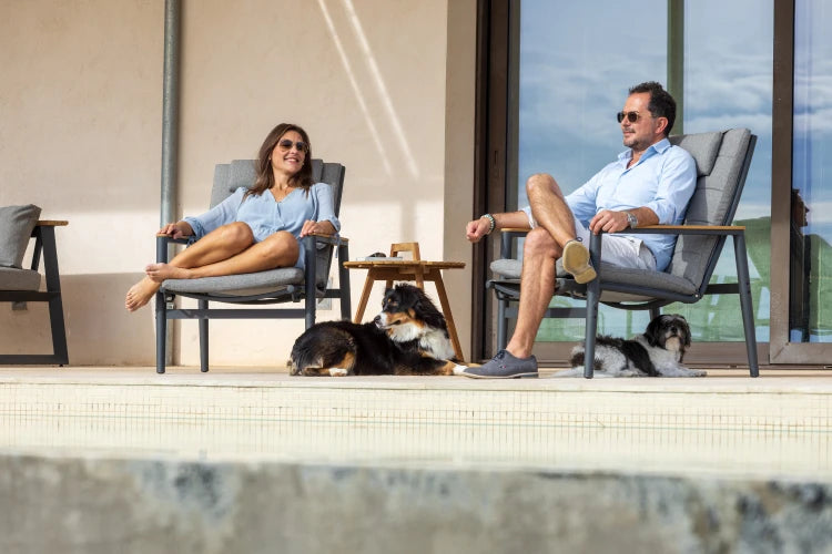 Topaz Dark Recliner Lounge Chair