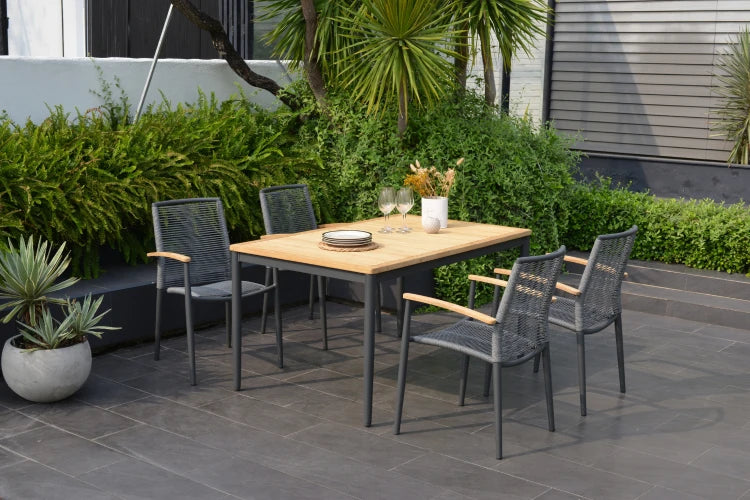 Topaz Dark Stacking Rope Armchair