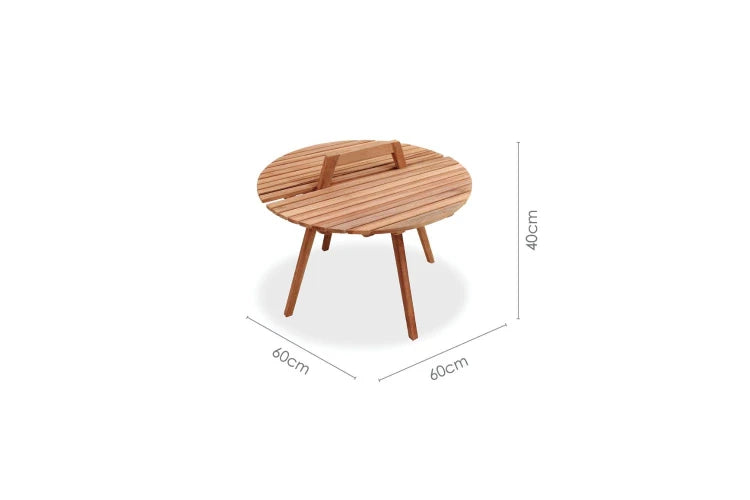 Zircon Round Sidetable 60cm, 50h