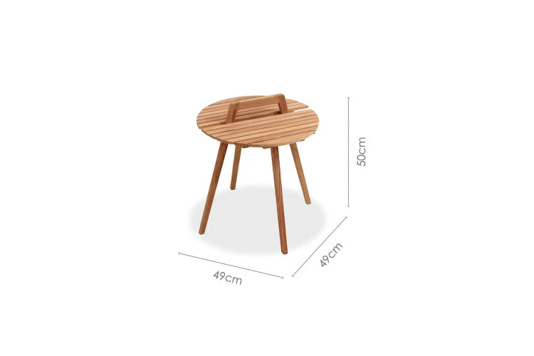 Zircon Round Sidetable 49cm, 50h