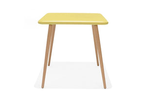 Nassau square table 70x70cm - Social Plastic® Honey Yellow