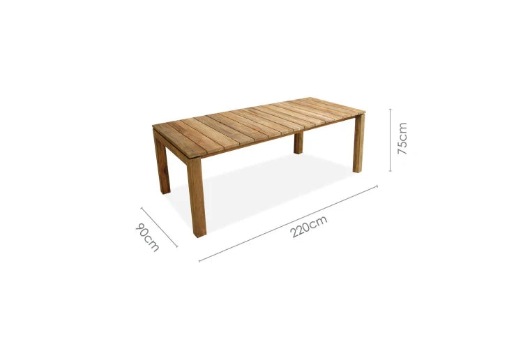 Crystal Rect. Table 220x90cm, 75h