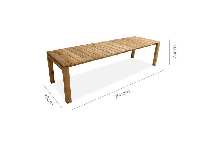 Crystal Rect. Table 300x90cm, 75h