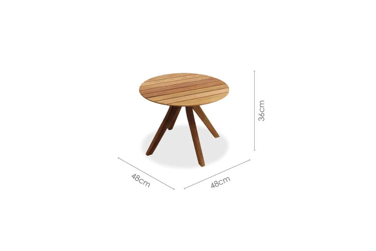 Crystal Round Sidetable Medium 48cm, 36h
