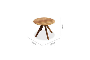 Crystal Round Sidetable Medium 48cm, 36h