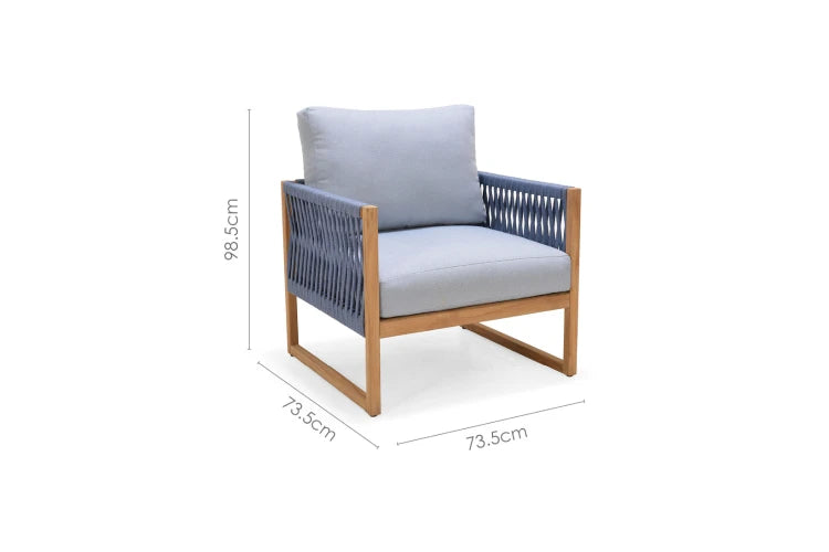 Garnet Lounge Chair - Copen Blue