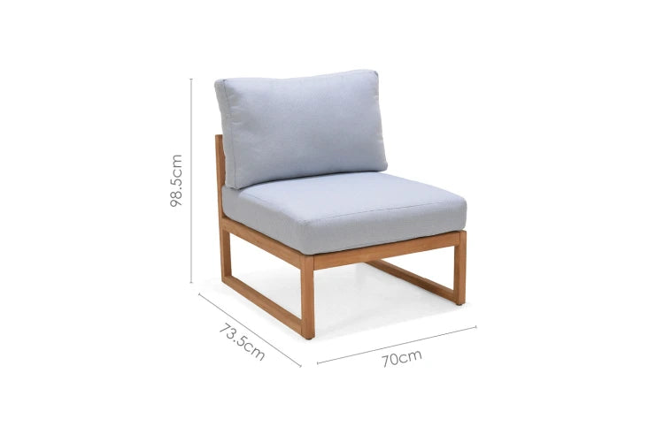Garnet Modular Side Chair - Copen Blue