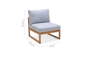 Garnet Modular Side Chair - Copen Blue