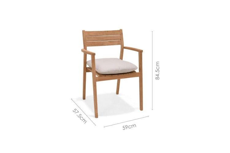 Jade Stacking Armchair - Taupe