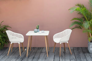 Nassau square table 70x70cm - Social Plastic® white