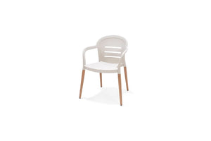Onyx stacking chair- Social Plastic® Coral Sand