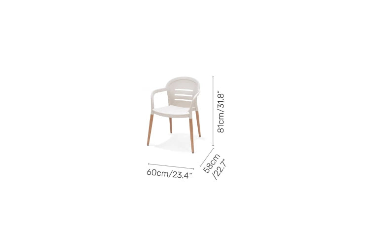 Onyx stacking chair- Social Plastic® Coral Sand