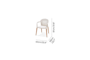 Onyx stacking chair- Social Plastic® Coral Sand