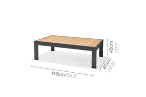 Palau rect. coffee table 143x80cm