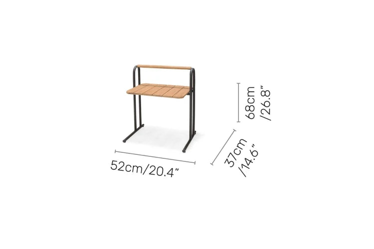 Topaz Dark Portable Side Table