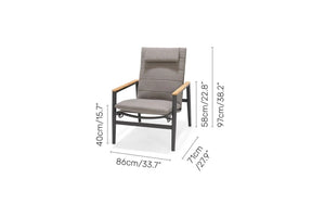 Topaz Dark Recliner Lounge Chair