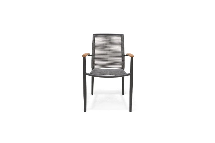 Topaz Dark Stacking Rope Armchair