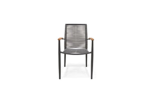 Topaz Dark Stacking Rope Armchair