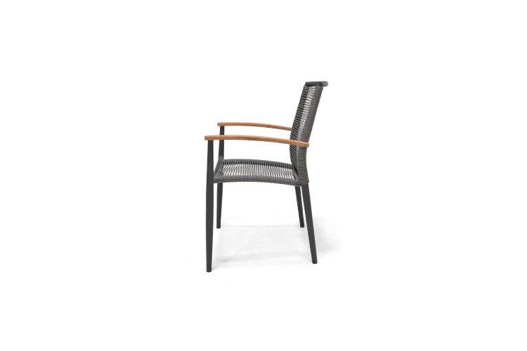 Topaz Dark Stacking Rope Armchair