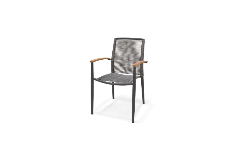 Topaz Dark Stacking Rope Armchair